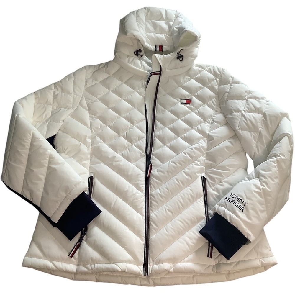 Tommy Hilfiger Women's White Quilted Jacket